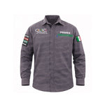 Camisa M/L Pemex Gab.100% Alg Gris