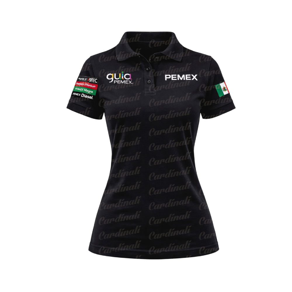 Playera Polo MC Pemex 600-D Negra