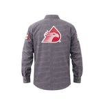 Camisa M/L Pemex Gab.100% Alg Gris