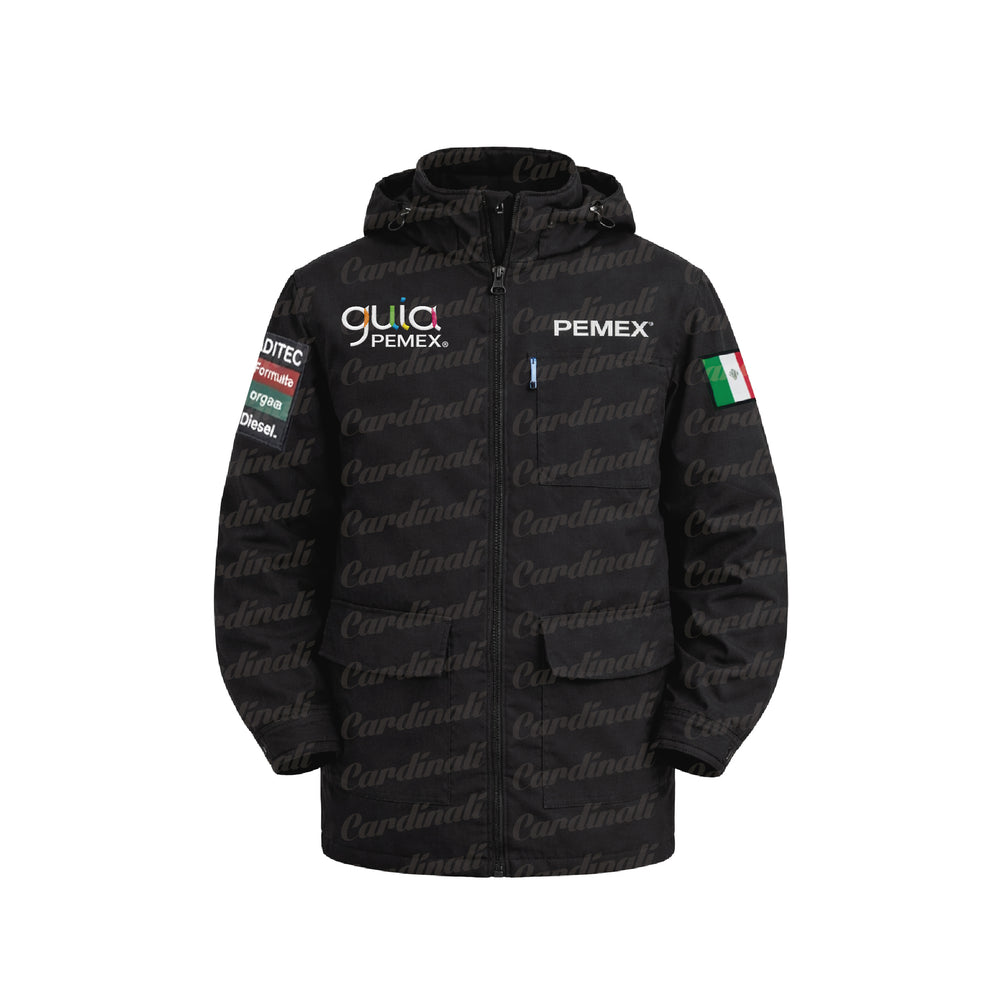 Chamarra Pemex Gab.100% Alg. Negro