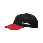 Gorra Pemex Dama Negro/Rojo