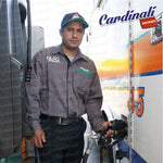 Camisa M/L Pemex Gab.100% Alg Gris -