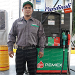 Camisa M/L Pemex Gab.100% Alg Gris -