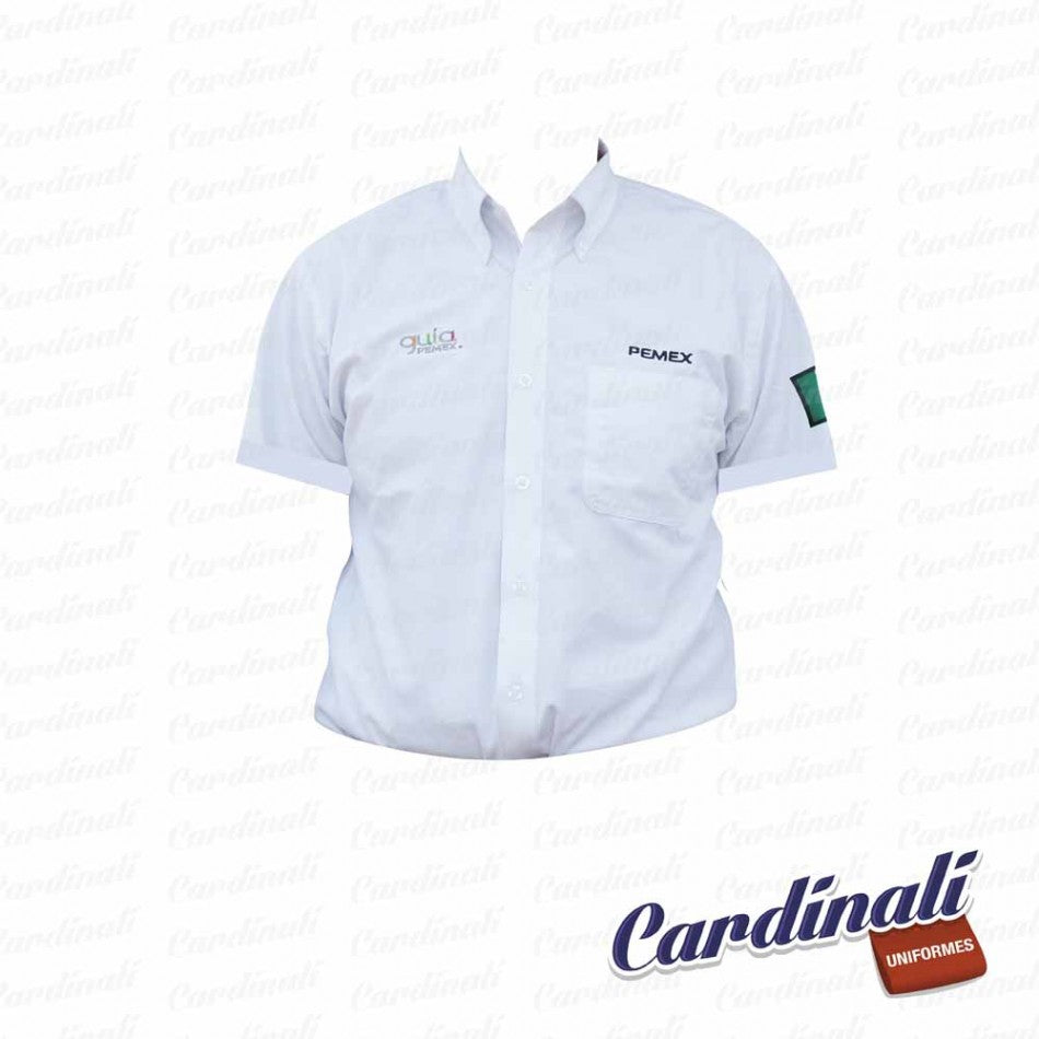Camisa M/C Pemex Super Pop Bco.