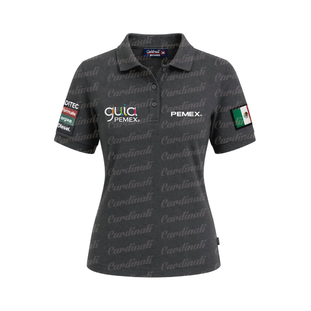 Playera Polo MC Pemex 600-D Gris Carbón