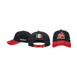Gorra Pemex Dama Negro/Rojo